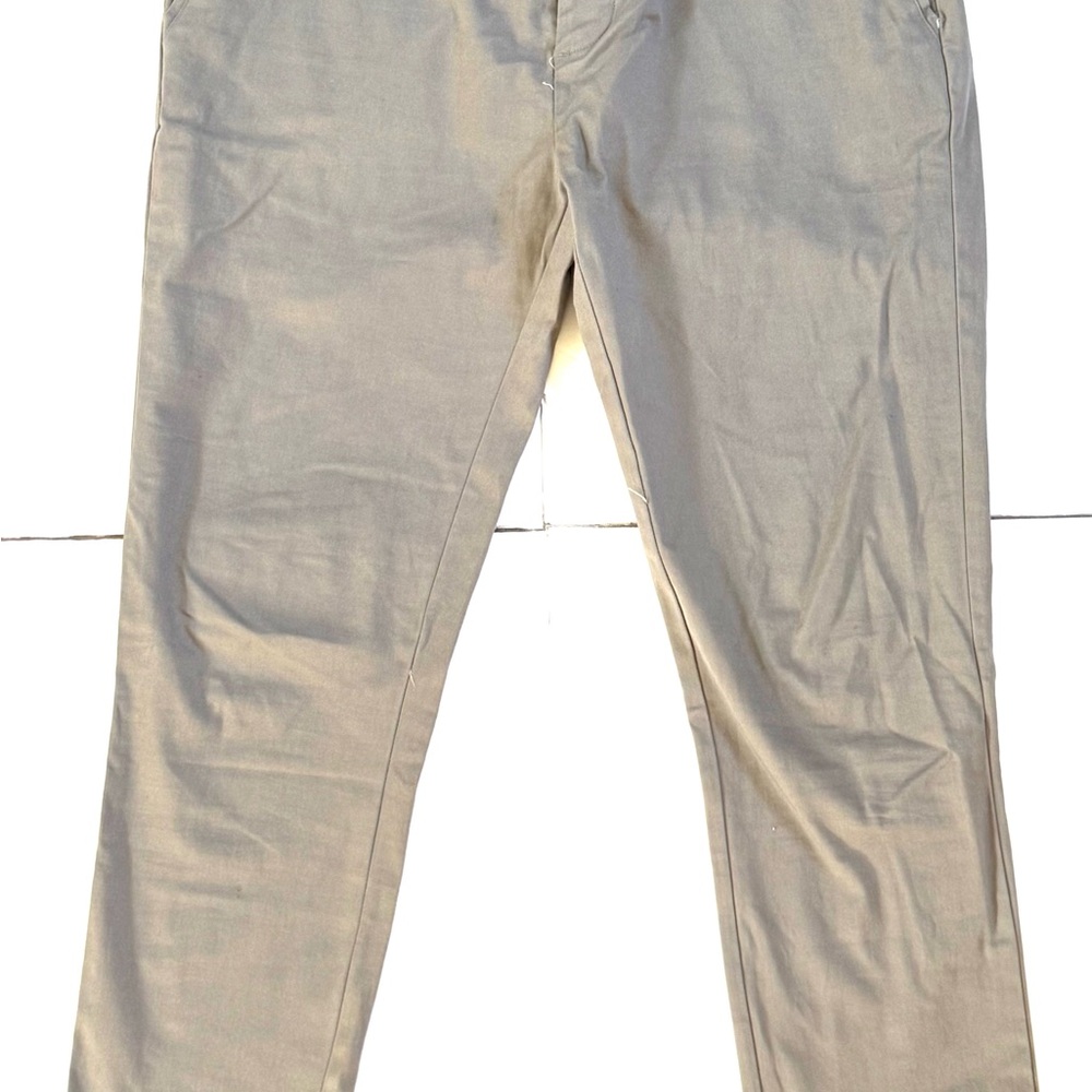 ASOS DESIGN Mens Slim Fit Chino Pants Stone Beige Twill Trousers 34x30